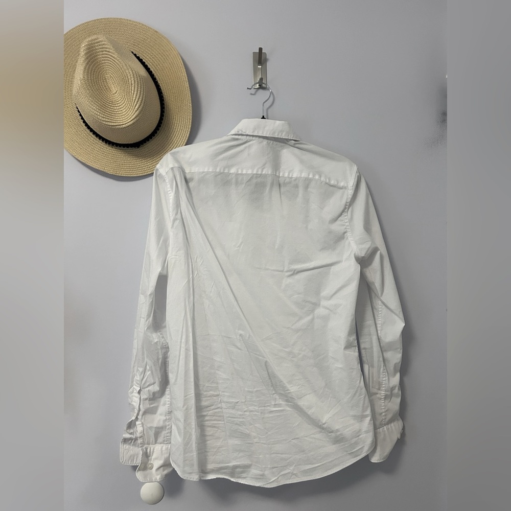 White long sleeve T-shirt for work